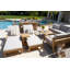 Ensemble de patio complet en bois d'eucalyptus pour 12 personnes Subramanya