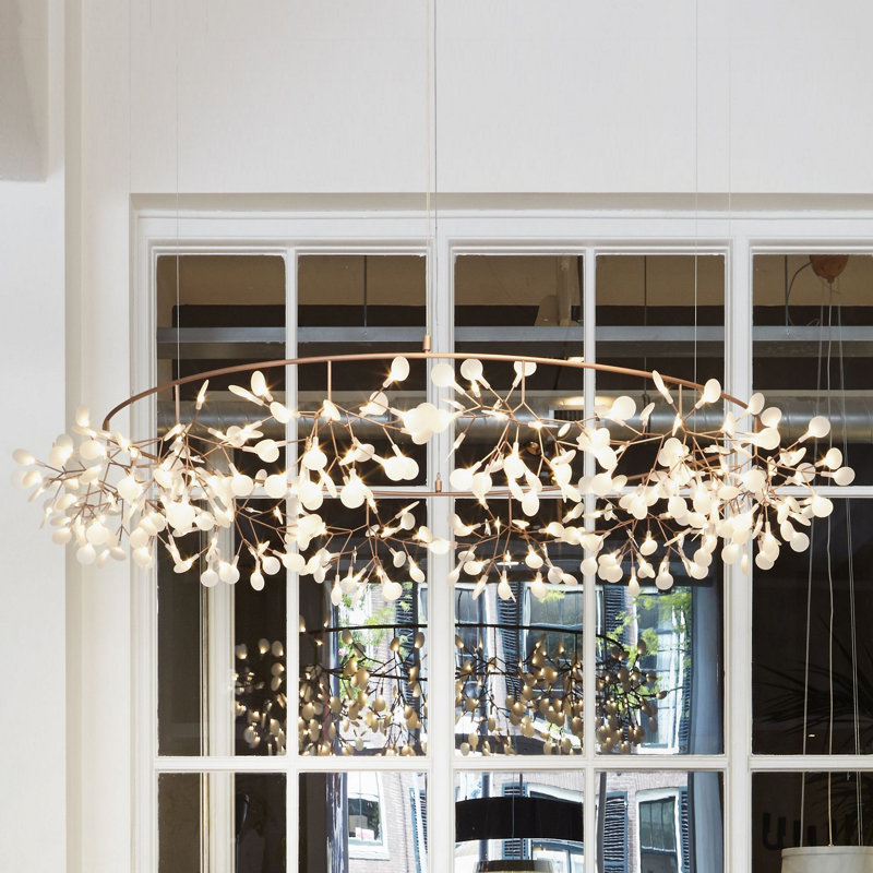 Heracleum III The Big O LED Chandelier, Copper, 82.6 inches, 10 meters