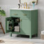 Meuble-lavabo moderne avec lavabo en céramique, armoire de 30 pouces et espace de rangement pratique-459775532