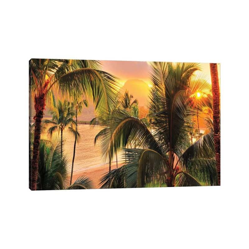 «Kauai Tropical Island» par Olena Art - Photographie sur toile tendue, H 18 po x l 26 po x P 1,5 po