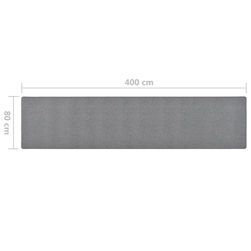 Runner Goth Solid Colour Area Rug, Runner 80 x 400cm