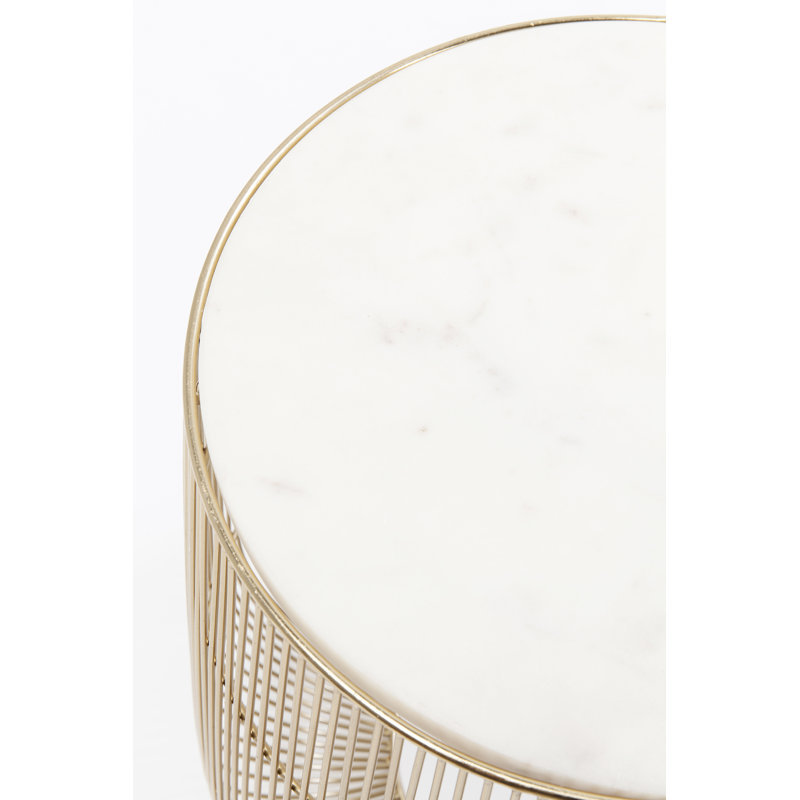 Beam Side Table, Gold
