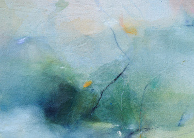 Serene Water Garden by Arohika Verma — Abstract Wall Art, Size, Format, Frame Color