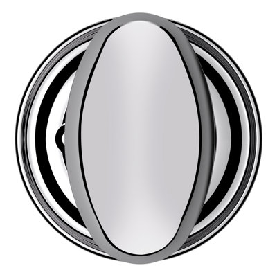 Baldwin Privacy Polished Chrome Egg In Polished Chrome