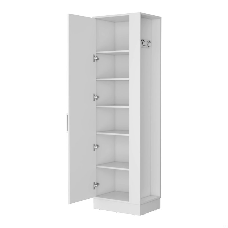 Grande armoire de rangement 2 portes 6 tablettes