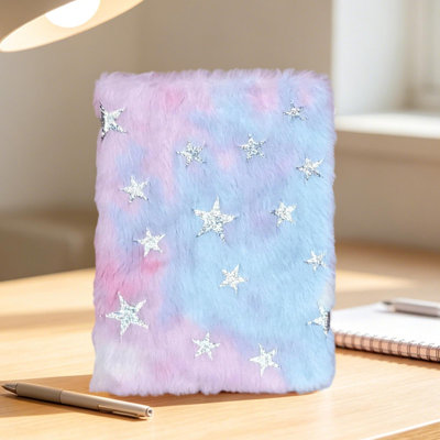 Plushes Cover Notebook Fabric Notebook Student Diary For The Start Of School Season Cute Furry Fabric Student Notebook