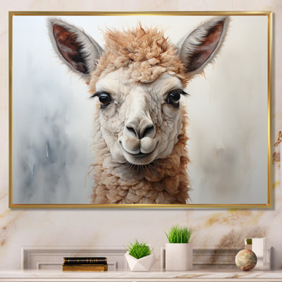 Beige Alpaca Portrait II " Beige Alpaca Portrait II "