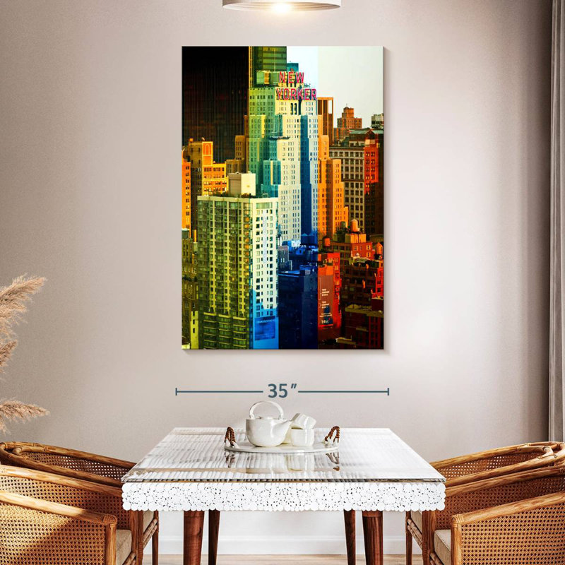 Aime Art Buildings - Manhattan, H 51 po x l 34 po