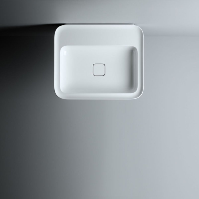 Cameo 23.8'' L Bathroom Sink, Glossy White
