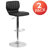 Norrell Contemporary Vinyl Adjustable Height Barstool with Vertical Stitch Back-24677832