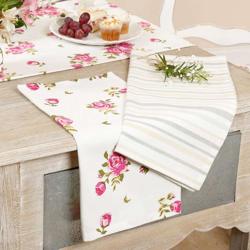 Malinda Cotton Floral Square Napkin