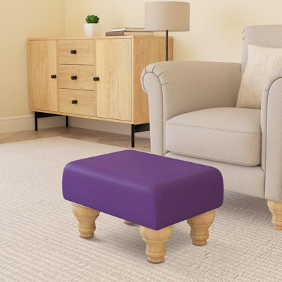 Acierno Natural Wood Turned Leg - Faux Leather