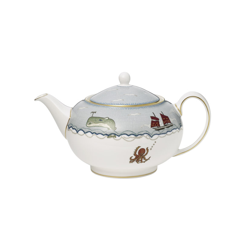 Kit Kemp Sailors Farewell China Teapot
