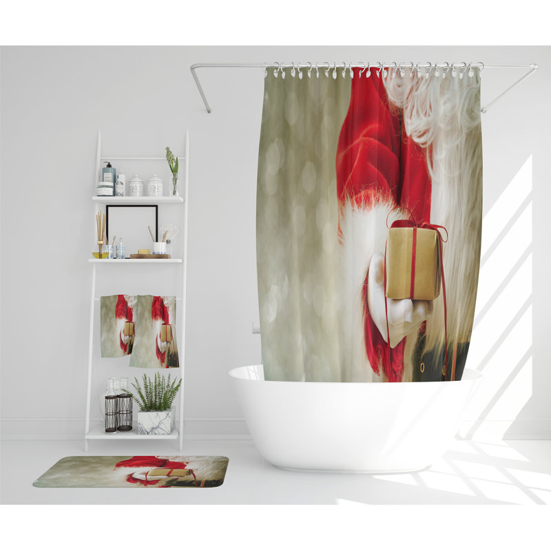 Kittie Polyester Shower Curtain Set