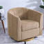 Chaises d'appoint pivotantes avec rangement, siège de maison moderne en bois de chenille