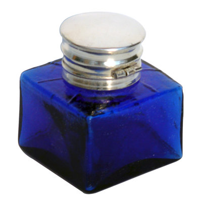 Inkwell carrée en verre Azar