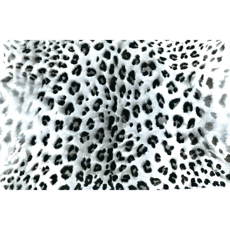 Watercolor Leopard Print - Wrapped Canvas Art Prints, 30cm H x 46cm W x 3.8cm D