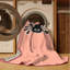 Tapis rose et rose moderne lavable à la machine Norridge-851150077