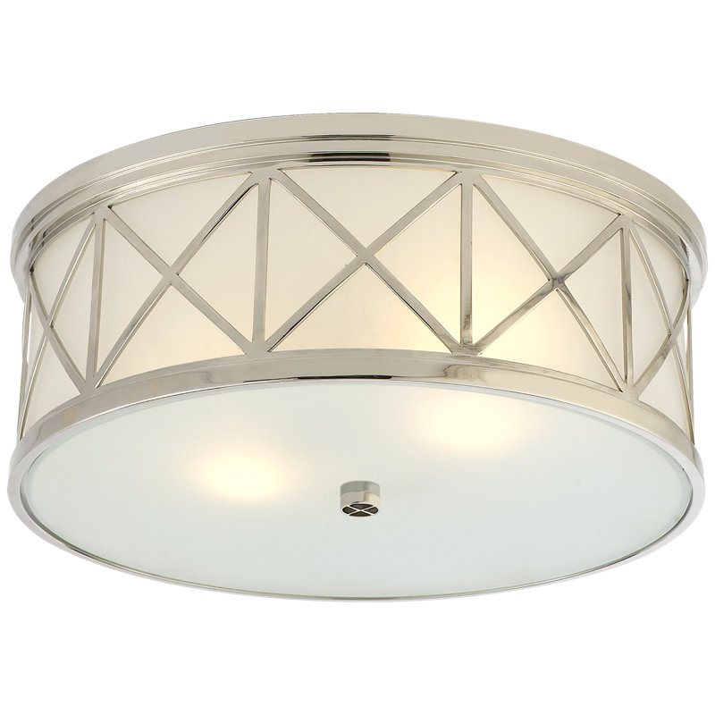 Suzanne Kasler Montpelier Large Flush Mount, Polished Nickel