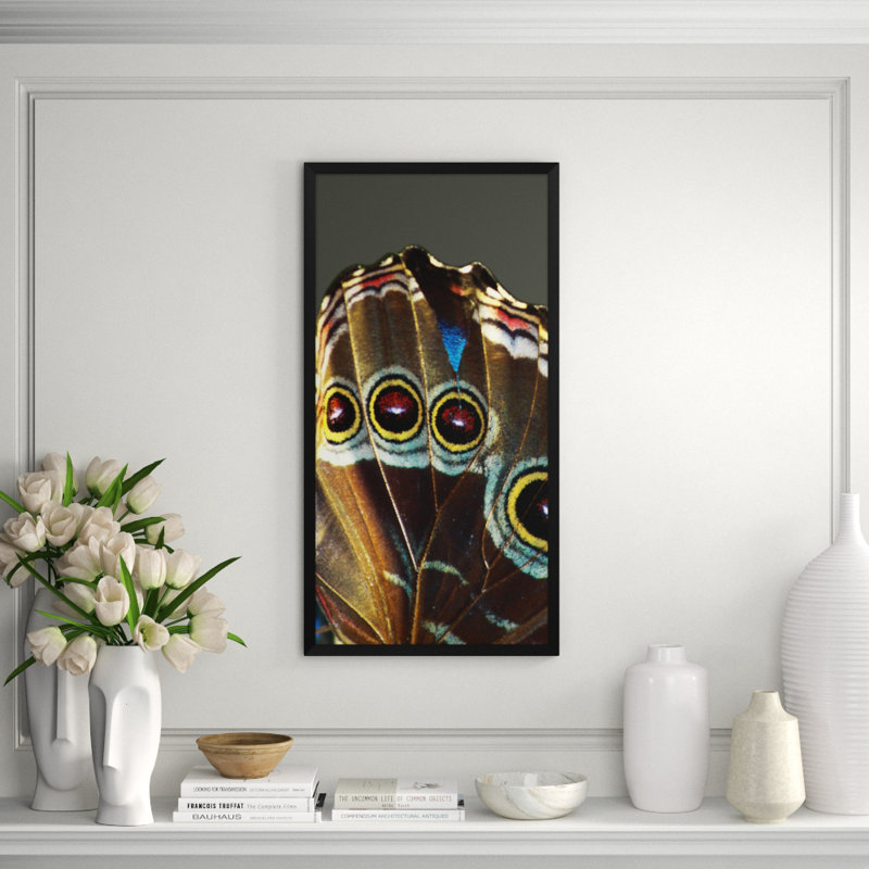 Wings 1' Framed Graphic Art Print on Glass