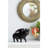 Flying Pig Sculptural Accent  Set of 2  7" x 3" x 5.5"  Black
