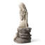 Statue de jardin en sirène à finition de béton H 20 po Vilena