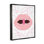«Pink Lips & Gummy Candy», impression encadrée sur bois
