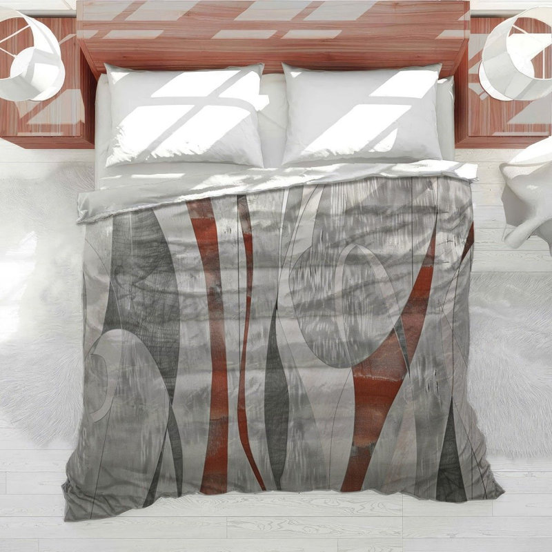 Abstract Geometry Cool Cotton Blend Comforter, Twin Comforter