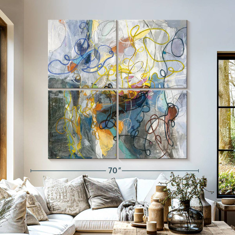 Blue And Sienna Avery, 57" H x 57" W