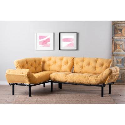 Upholstered L-Shaped Sectional Left Hand Facing