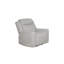 Ensemble de salon contemporain rembourré 3 pièces avec fauteuil inclinable, canapé à console rabattable et causeuse avec console de rangement et porte-gobelets, blanc