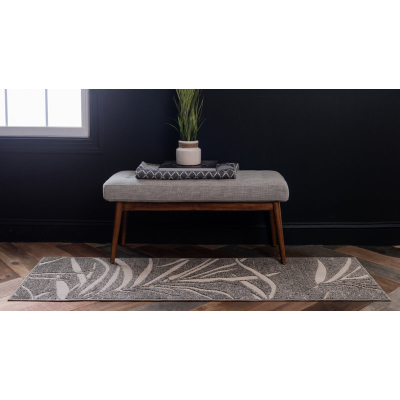 Tapis d'intérieur / extérieur brun Derrytown, Tapis de couloir 2 pi x 6 pi 1 po