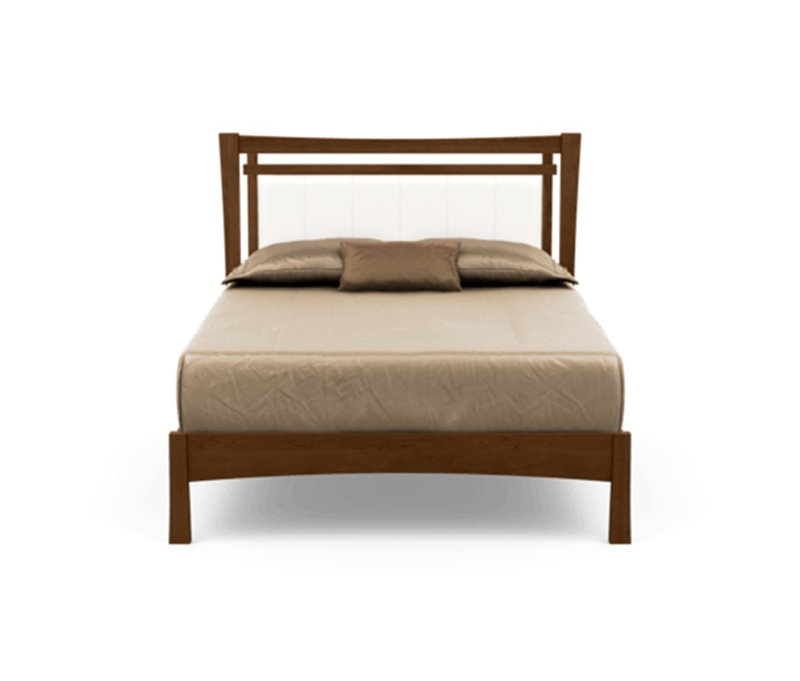 Monterey Upholstered Bed, King, Smoke Cherry, Hemp