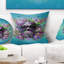 Tête de mort avec lunettes et papillons - coussin imprimé abstrait-29516062-29516059