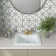 White 21" X 18" Rectangle Porcelain Overmount Vanity Sink