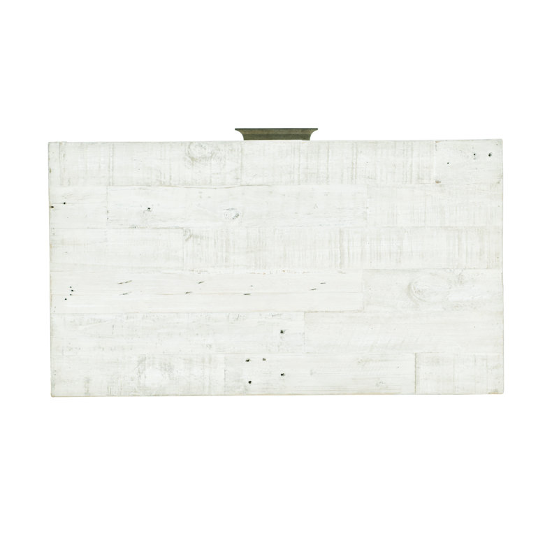 Alvar - Drawer Steel Nightstand, Highland Park - Brushed White Finish