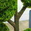 Arbre décoratif cyprès artificiel en pot, 43,3 pouces