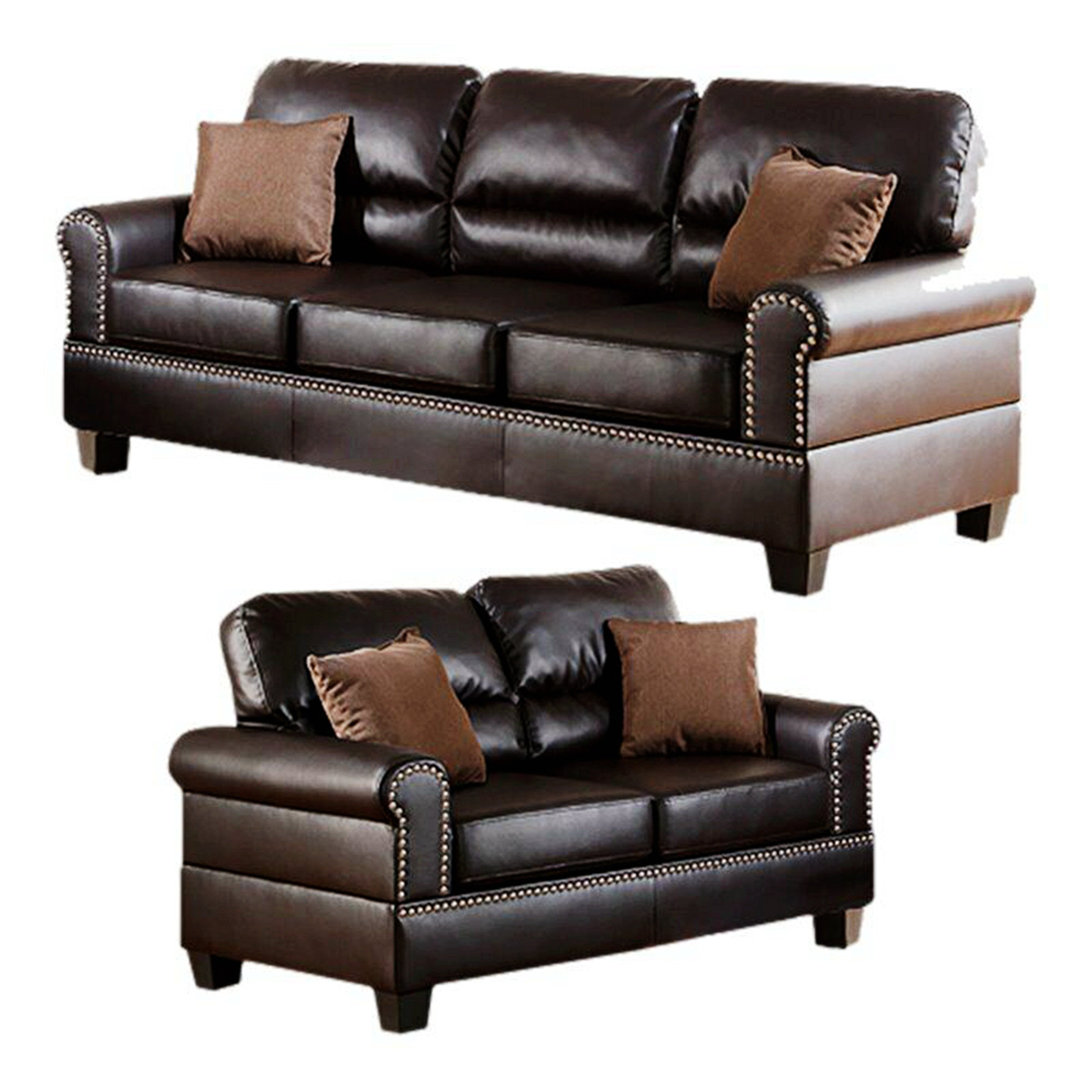 Red Barrel Studio® 2 - Piece Vegan Leather Living Room Set | Wayfair