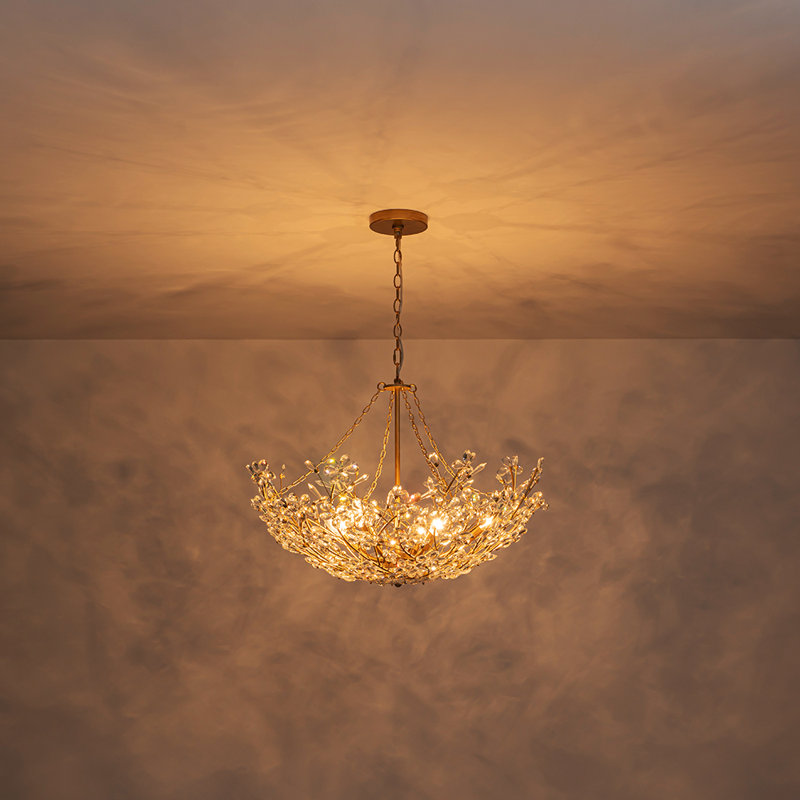 Lustre en cristal 6 lumières