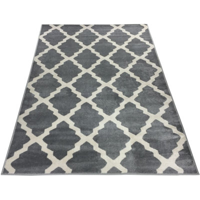 Pisces Geometric Gray Area Rug