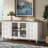 2 Piece Living Room Table Set, White