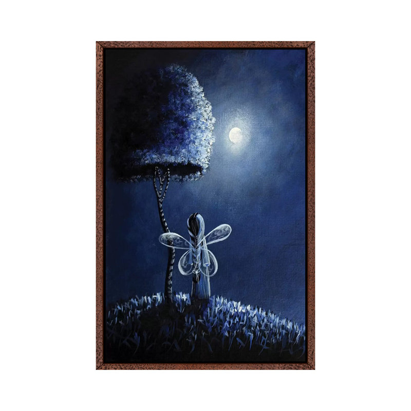Topaz Fairy - Print on Canvas, Classic Brown Wood Framed, 66.04 cm H x 45.72 cm W