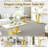 46.8" Console Table With Faux Marble Top & Stainless Steel Frame-1017690025