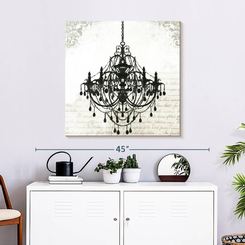 Senne Black Chandelier II, 30" H x 30" W