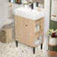 Ensemble de meuble-lavabo simple 21,6 po avec plateau en céramique-61475229-61475231