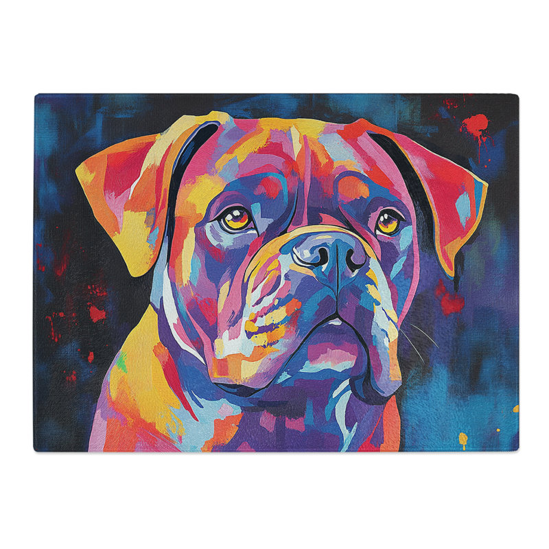 Bulldog  Glass Chopping Board