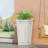 Planter - Magnesium Oxide, Antique White For Outdoor Use. 16" Depth X Width 30.5" Height, 26.21 Lb Appeal With Oxide In White. 16 In. 30.5