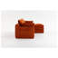 Canapé modulaire en L modulaire à compression en L avec accoudoirs rembourrés en velours côtelé avec repose-pieds mobile, avec trois coussins et deux coussins lombaires, coussins de siège amovibles en nuage-1148336675
