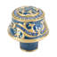 PORTLAND KNOB; EVERGREEN; DECORATED WITH SWAROVSKI® PERIDOT CRYSTAL; MUSEUM GOLD-16542690