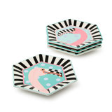 Patience Brewster Flamingo Dessert Plates